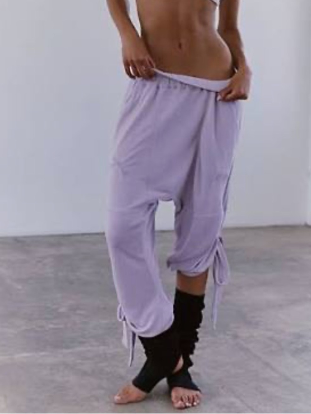 Free People Movement Pirouette Pants in Ivory NWT